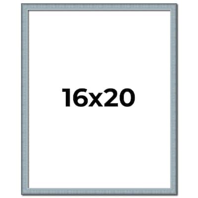 16x20 Frame Rustic Sky Blue Solid Wood Picture Frame | 0.75 Inch
