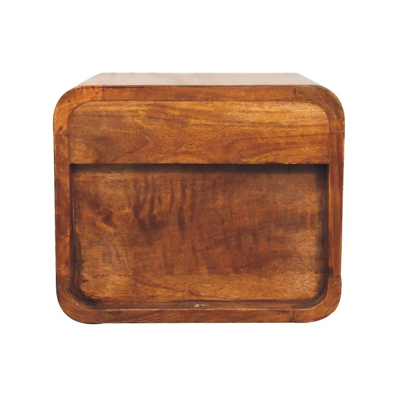 Artisan Furniture Solid Wood Floating Mini Chestnut Nightstand