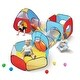 preview thumbnail 1 of 5, VEVOR 5 in 1 Kids Play Tent with Tunnel, Basketball Hoop for Boys, Girls, Red/Yellow/Blue - 5paragraphs Kids - DIY Kits