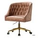 preview thumbnail 40 of 57, ET Tufted Task Chair With Golden Base by HULALA HOME
