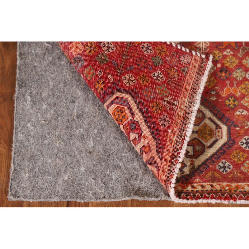 Tribal Geometric Shiraz Persian Square Rug Vintage Wool Carpet - 2'0"x 2'5"
