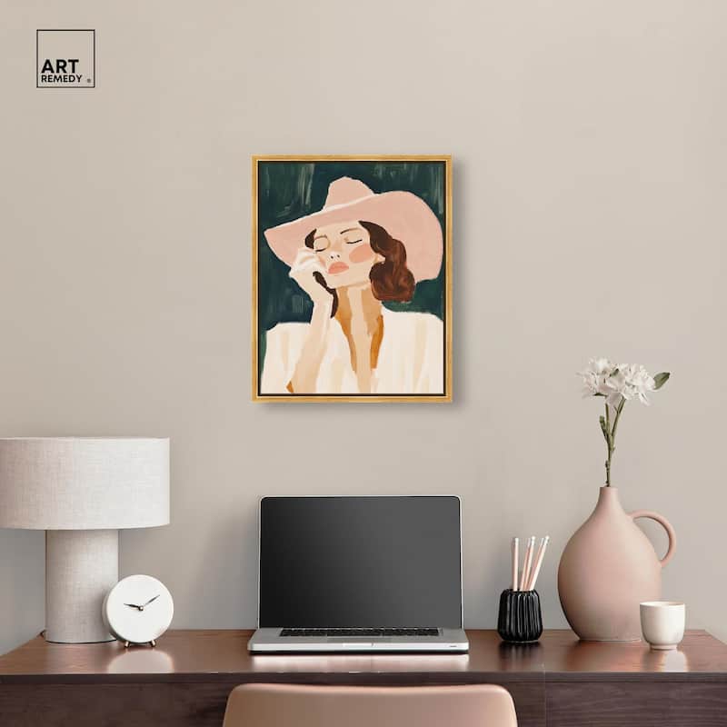 Sun Hat Canvas by Art Remedy