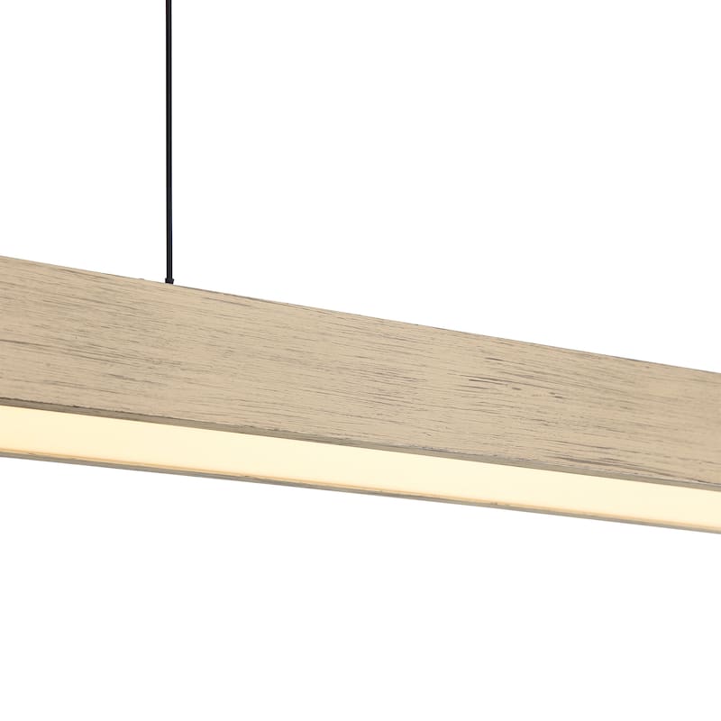 Wry Lighting Silva Integrated LED Pendant in Driftwood - Gray