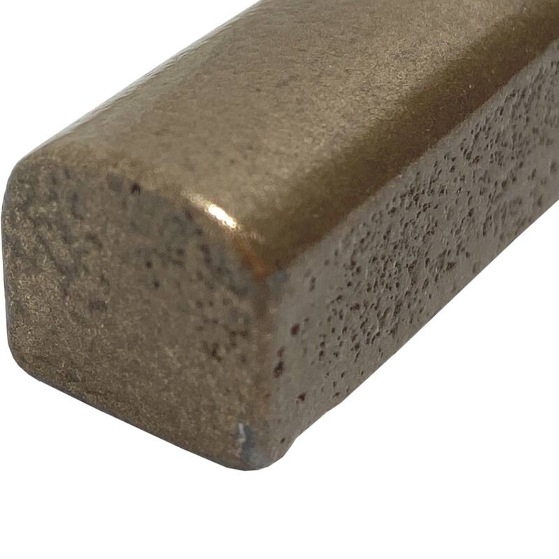 0.5 inch x 8 inch Matte Metallic Listello Wall Tile Trim