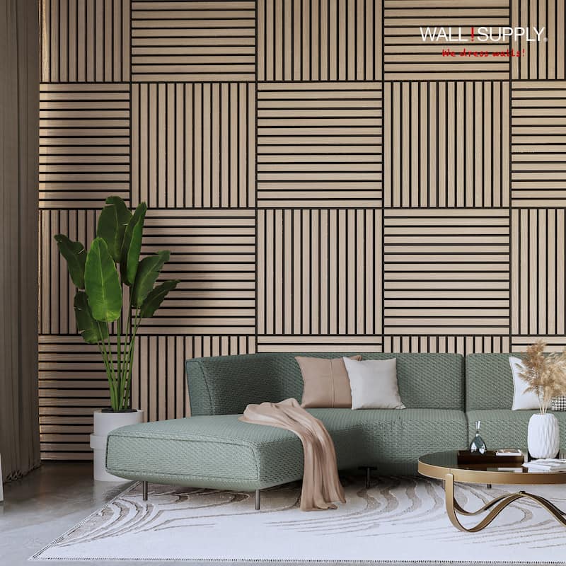 Wall!Supply UltrAcoustic Eco Tile 3D Acoustic Polystyrene Wall Panels Set of 6 Panels Covers 10.87 sq ft
