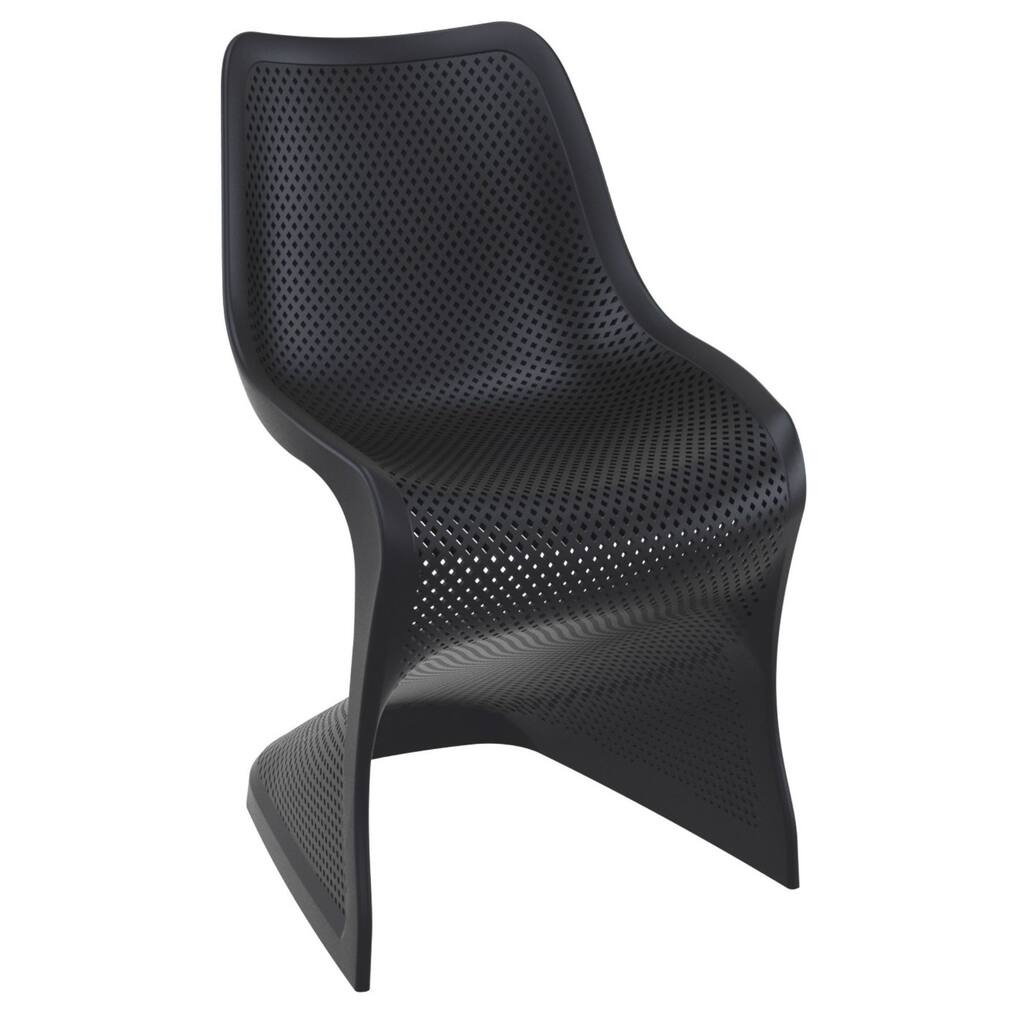 33.5" Black Outdoor Patio Dining Chair