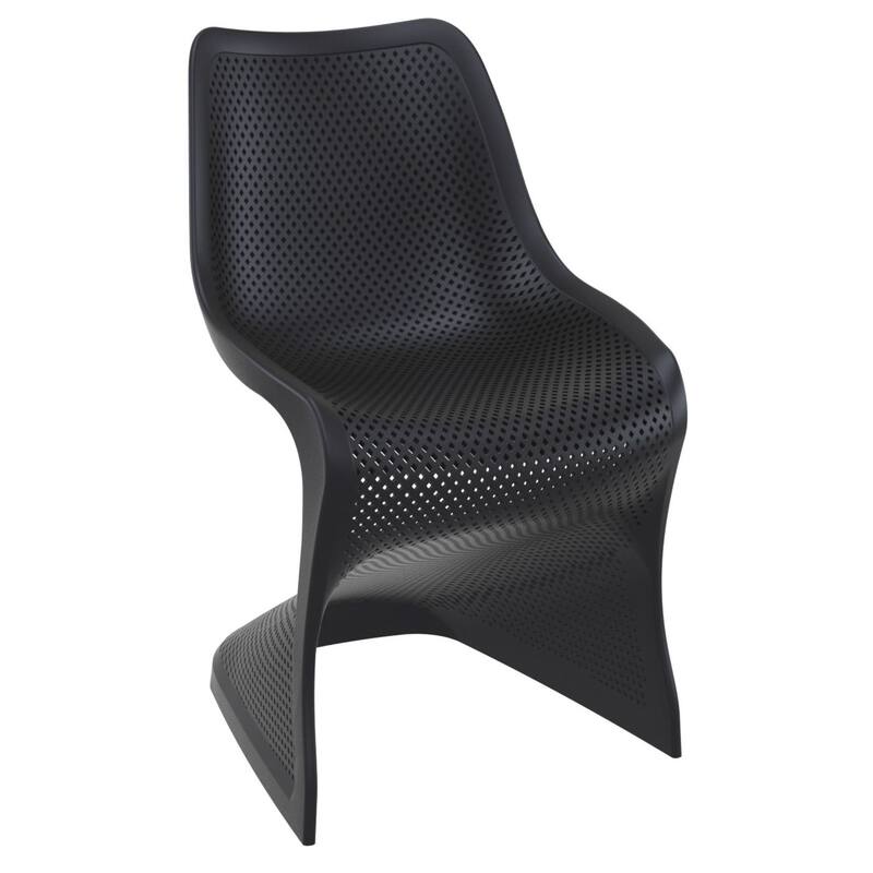 33.5" Black Outdoor Patio Dining Chair