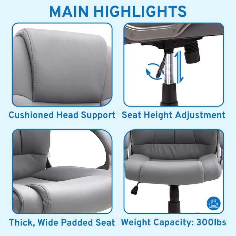 Executive Office Chair High Back Desk Chair with Lumbar Support