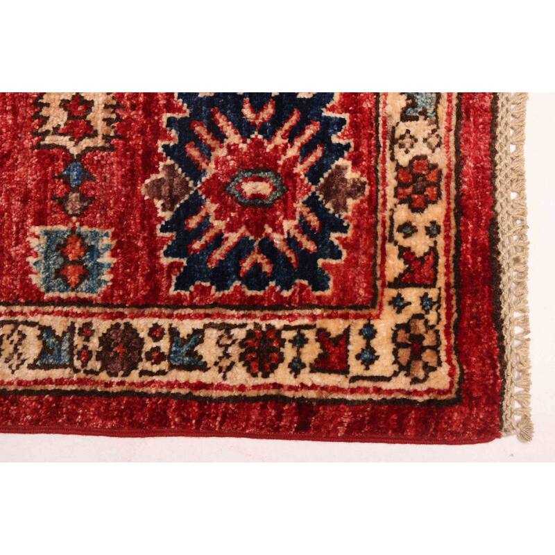 ECARPETGALLERY Hand-knotted Aryana Red Wool Rug - 5'10 x 7'10