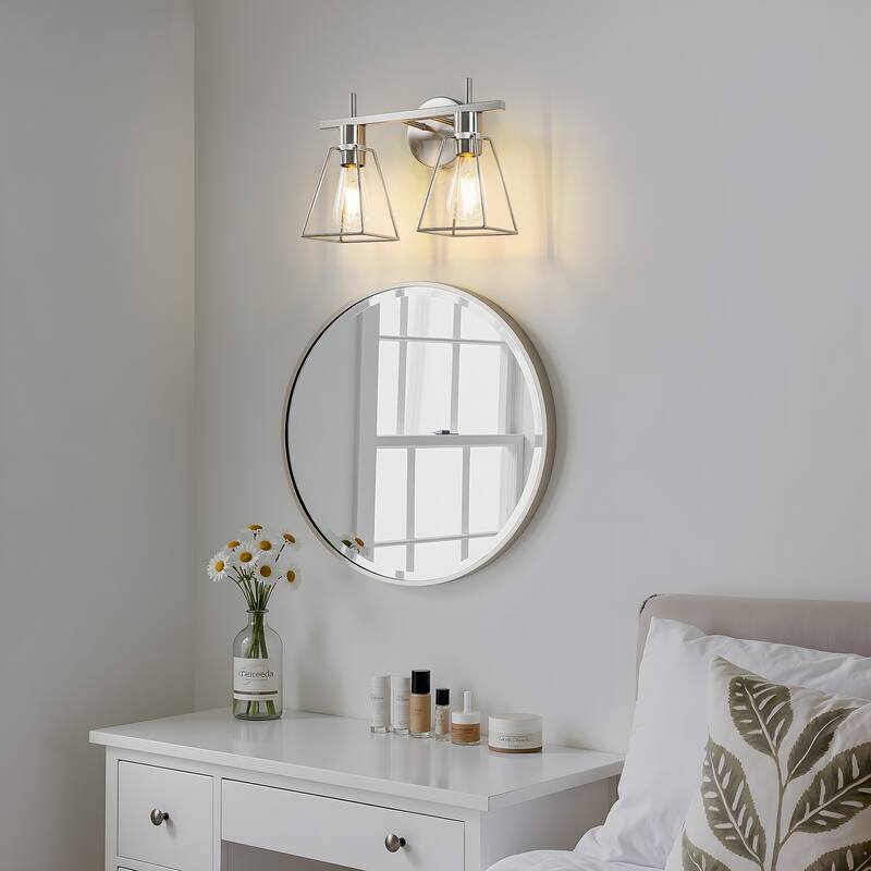 2&3 - Light Dimmable Modern Bathroom Vanity Light with Metal Frame