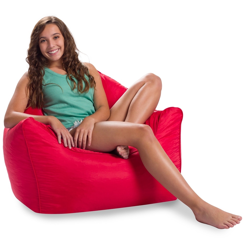 Bean Products Vinyl Bean Bag Chair With Polystyrene Beads And CertiPUR  Foam, 36”W, 36”L, 40”H, 20lb 