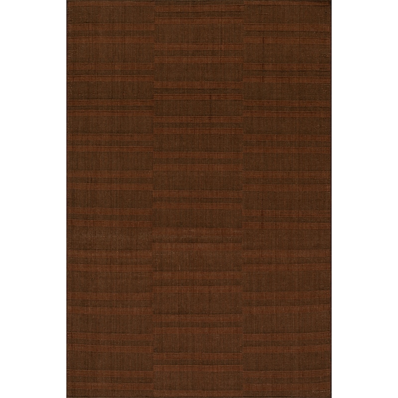 Nuloom Elisara Wool Modern Transitional Area Rug - 5' x 8' - Rust - Rectangle