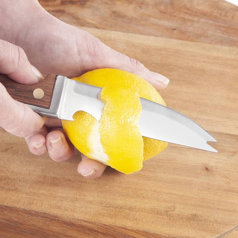 Final Touch Bartender's Bar Knife & Zester Set - Knife 8.7" L Zester 6.7" L