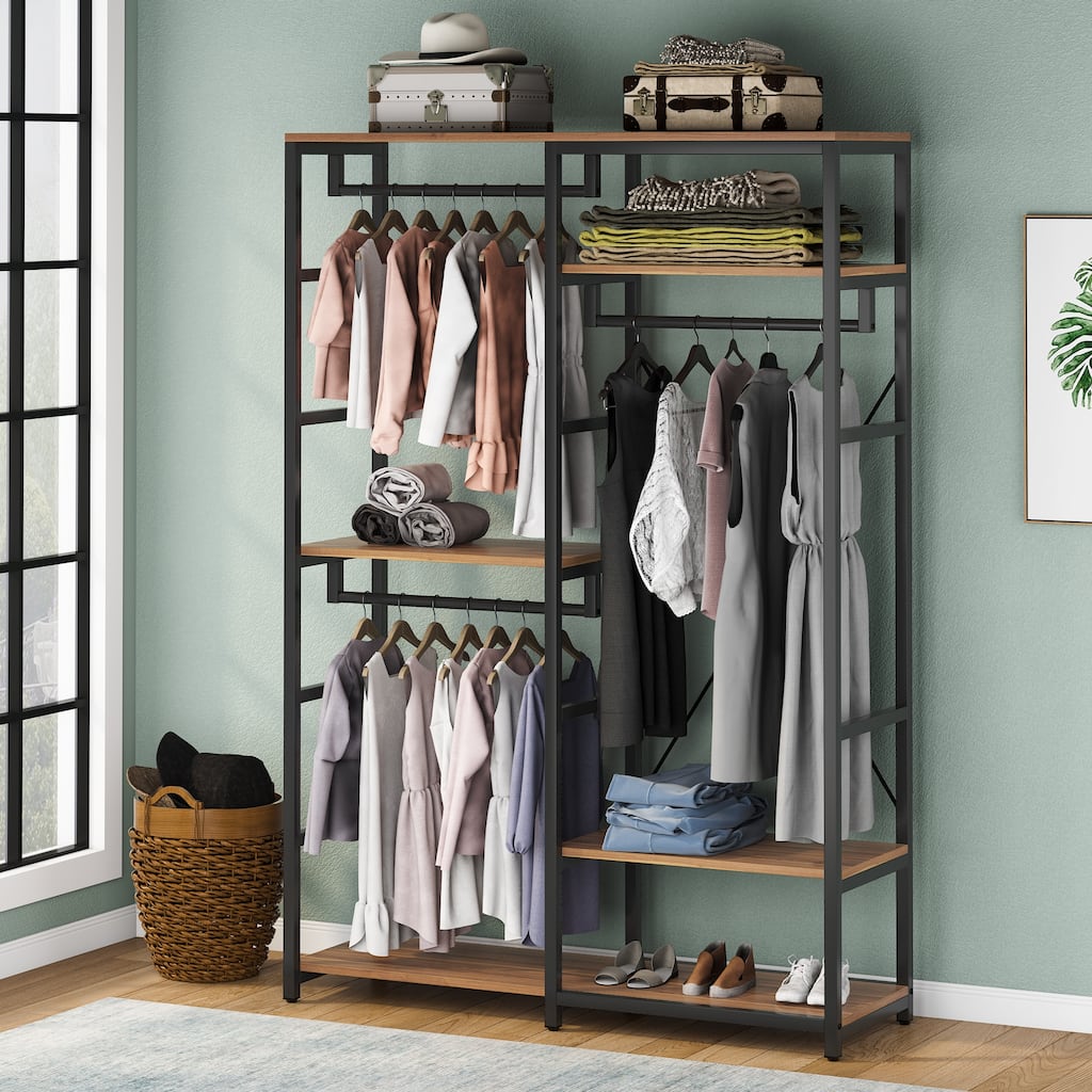 Clothing racks, Heavy Duty Garment Rack with 3 Rods