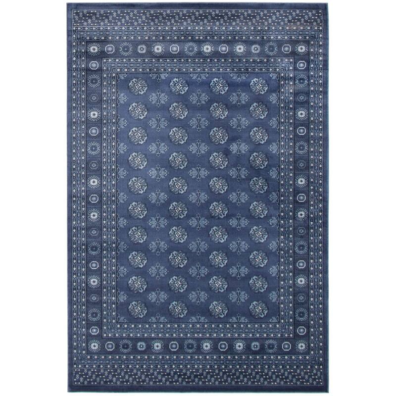 ECARPETGALLERY Bokhara Traditional Rug - 8'0" x 10'0" - Blue