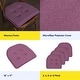 preview thumbnail 2 of 3, U-Shaped Memory Foam Chair Pad Pairs (Assorted Colors) - 16"x17"