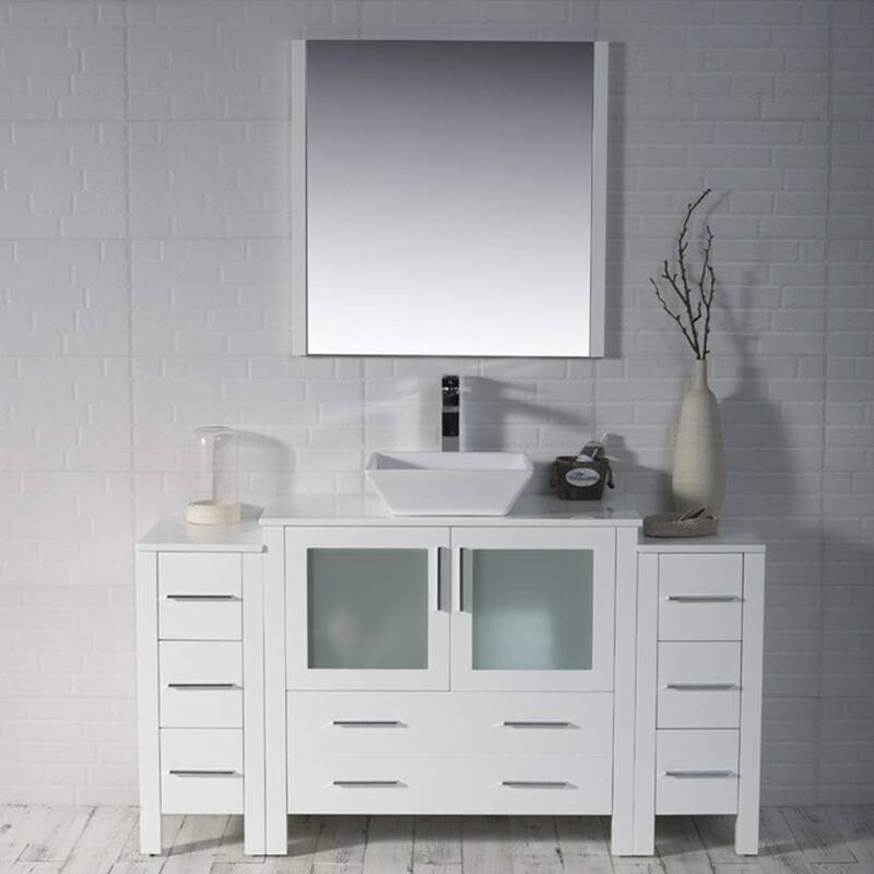 Blossom Sydney 60 Inch Bathroom Vanity with 2 Side Cabinets & Mirrors