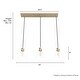 preview thumbnail 10 of 13, Hunter Van Nuys 3-Light Linear Cluster Pendant - Kitchen Island, Dining Room - Vintage, Industrial, Contemporary