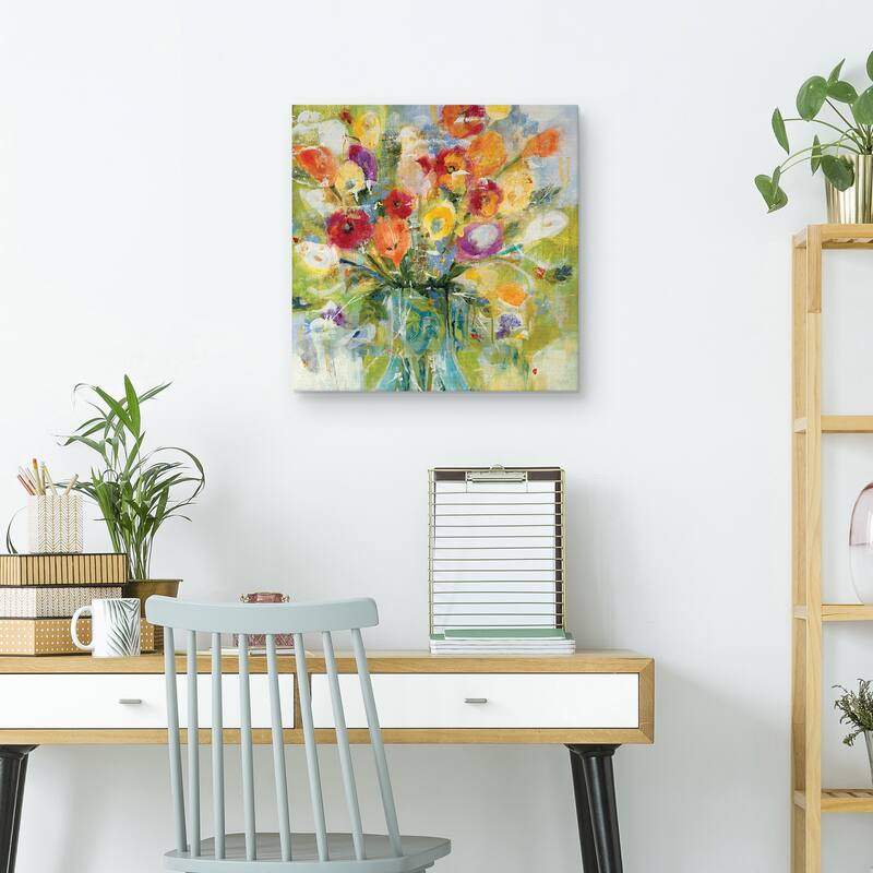 Colorful Bouquet by Jill Martin Canvas Art Print