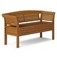 preview thumbnail 20 of 32, WYNDENHALL Raleigh SOLID WOOD 49 inch Wide Contemporary Entryway Storage Bench - 49 W x 18 D x 27 H