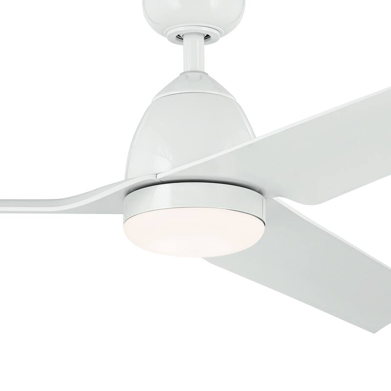 Kichler Lighting Fit 54 in. Integrated LED Outdoor Downrod Mount Ceiling Fan