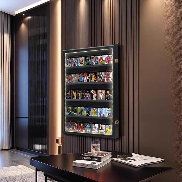 Graded Cards Display Case with LED Light, Baseball Card Display Case, Trading  Card Display Case Football Cards - Bed Bath & Beyond - 42443590