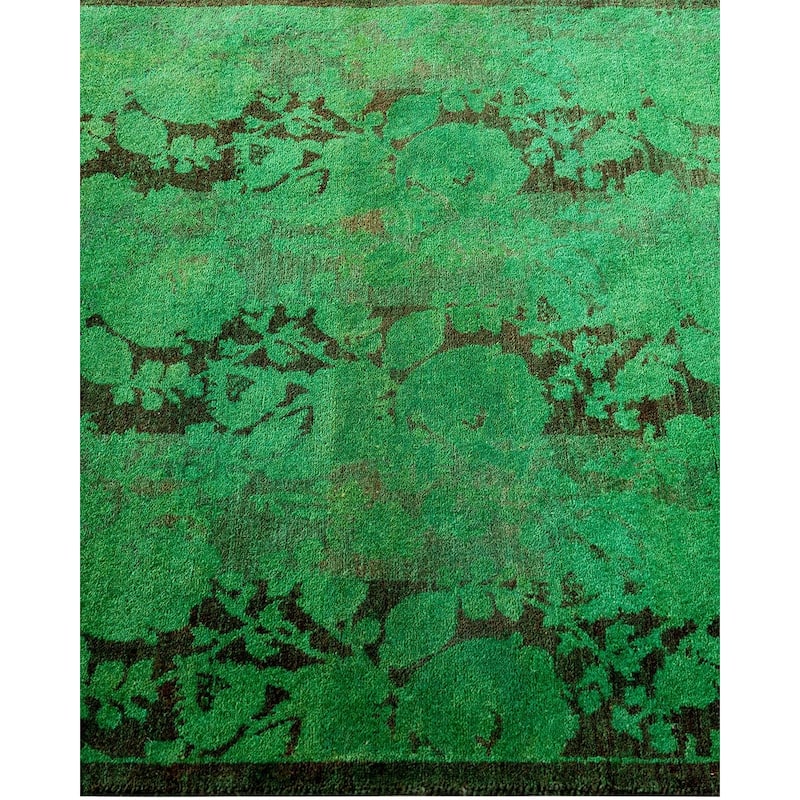 Contemporary Overdyed Wool Hand Knotted Area Rug - 2' 9" x 4' 1"