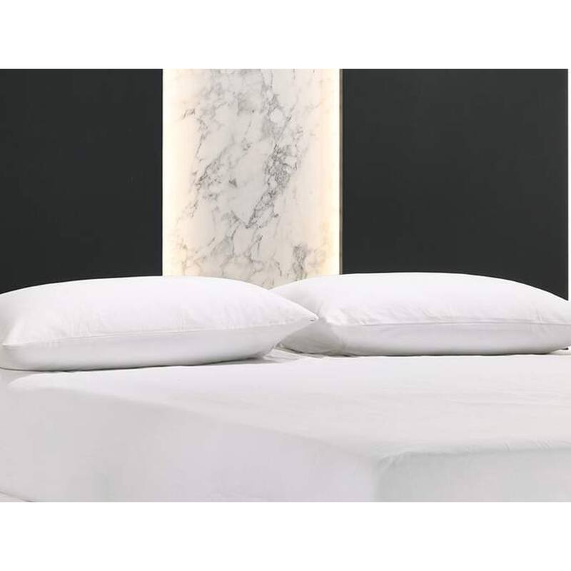 Amey King Panel Bed, Built In Light, White Marble Trim, Black Wood