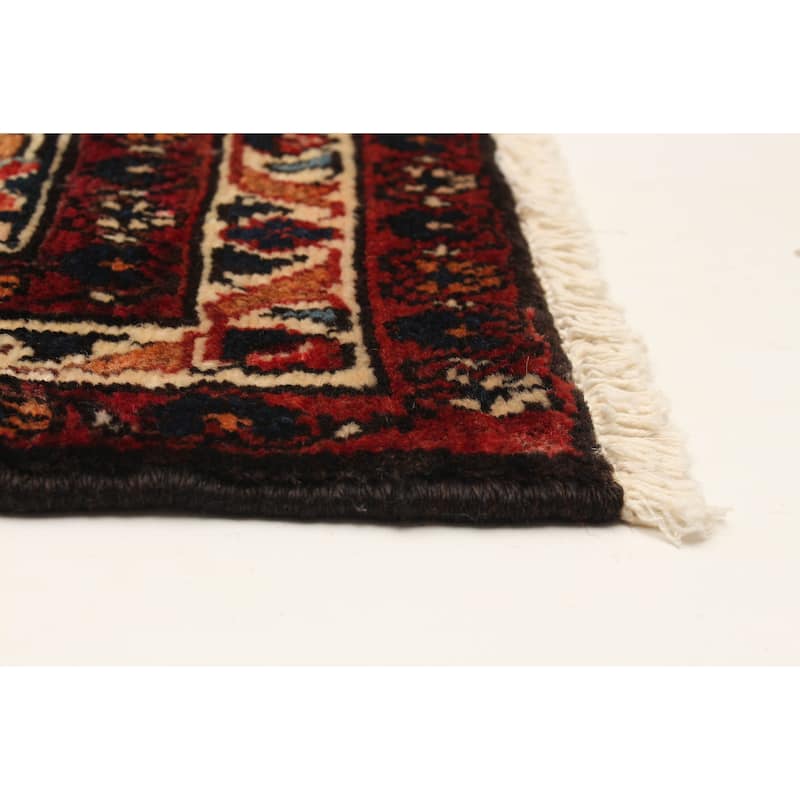 ECARPETGALLERY Hand-knotted Andelz Navy Wool Rug - 3'7 x 10'3