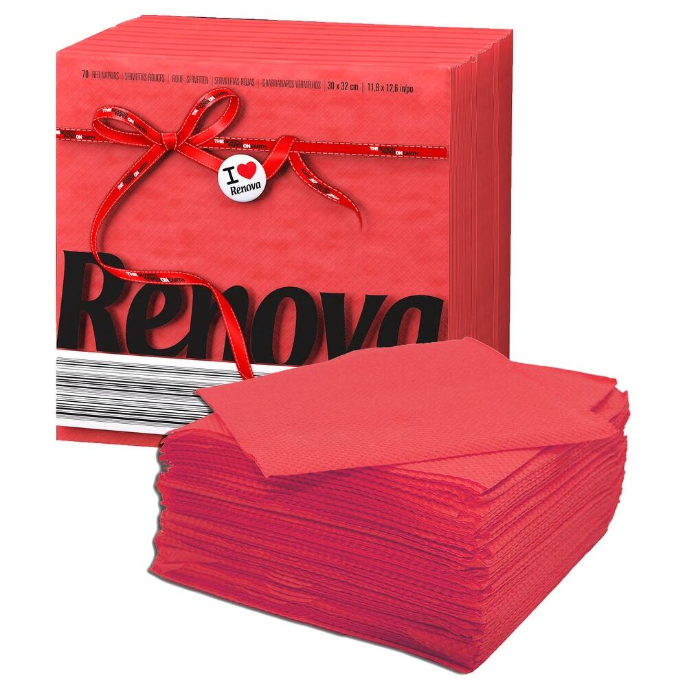 Renova Colored Dinner Disposable Paper Napkins Folded 1-Ply
