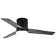 preview thumbnail 46 of 74, 48 inch Modern 3-Blade Wooden Flush Mount Ceiling Fans with Light and Remote