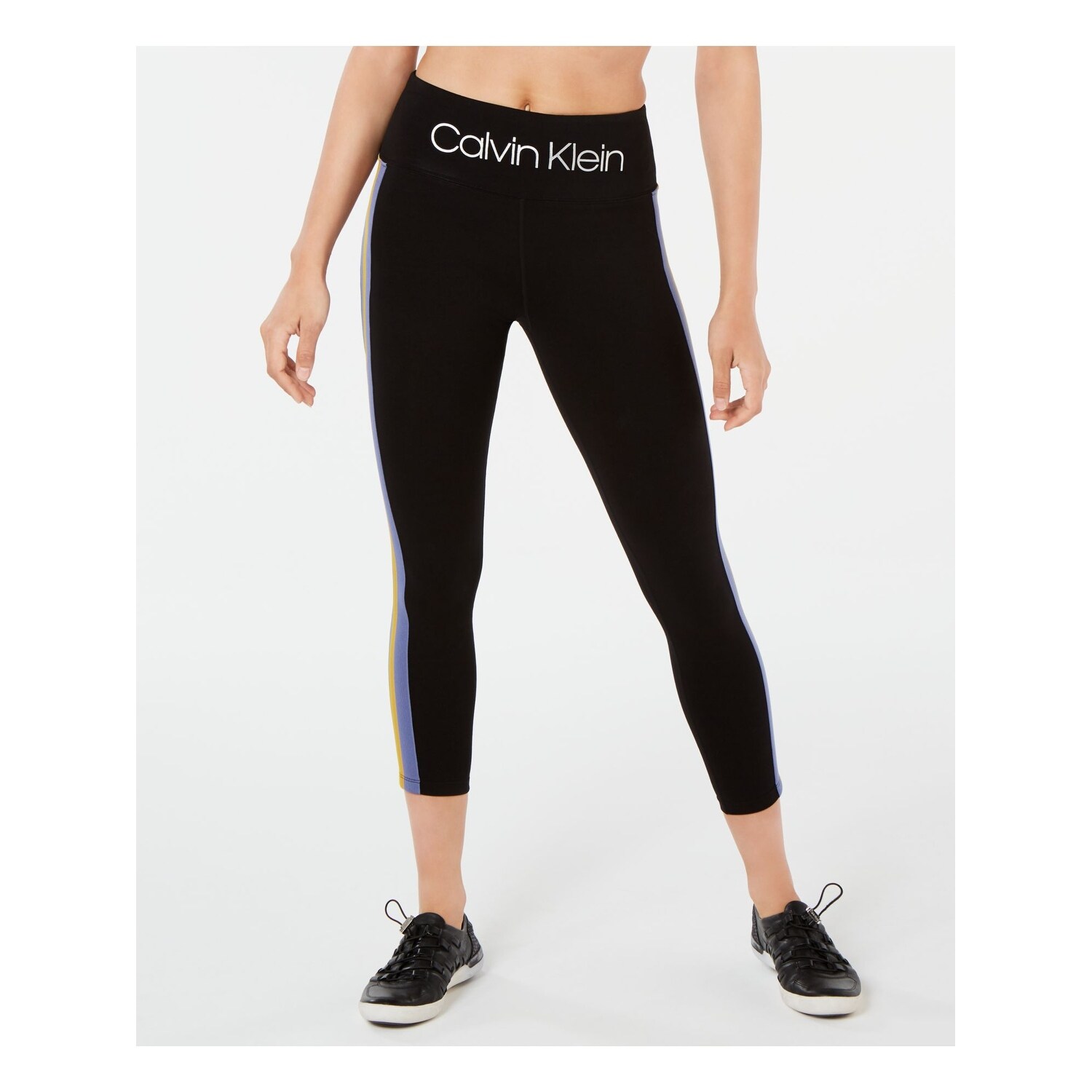 women's black calvin klein leggings