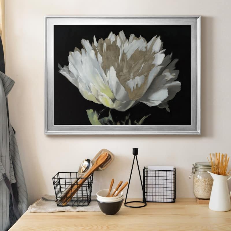 WHITE PEONY Premium Framed Canvas - Ready to Hang