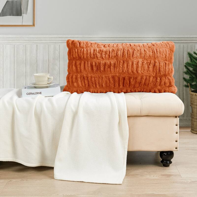 Serenta Shar Pei FauxFur 2 Piece Pillow Shell Set, NO INSERT