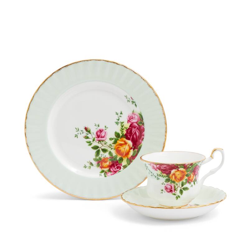 Royal Albert Old Country Roses, 3-Piece Set - Green
