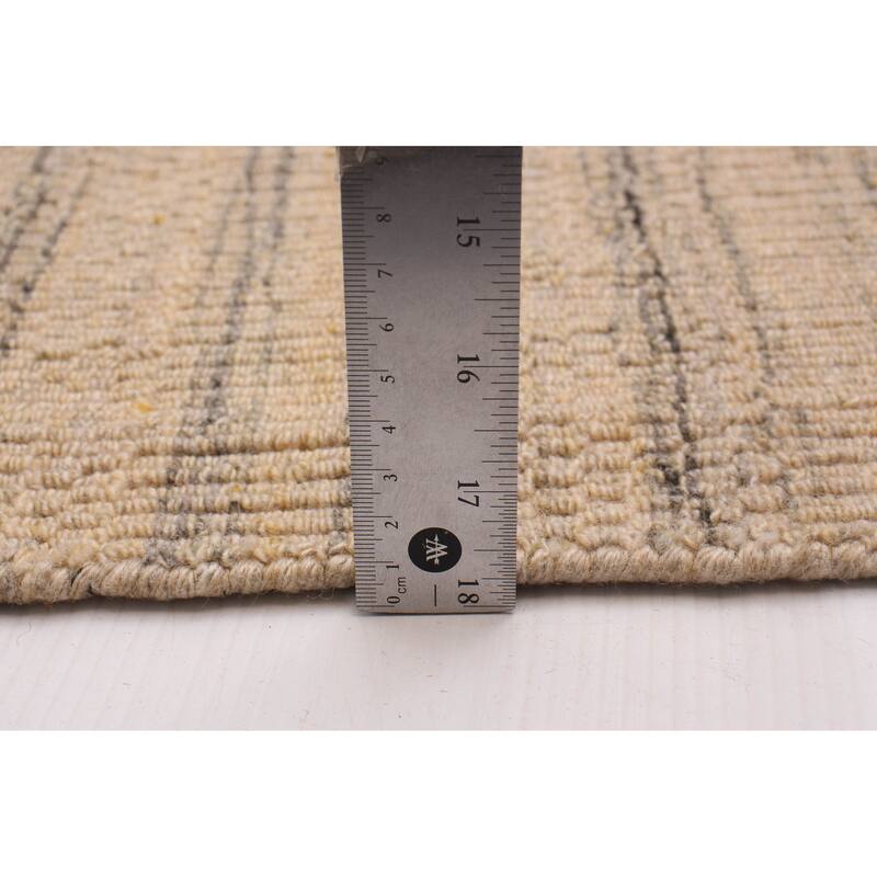 ECARPETGALLERY Hand Loomed Kashkuli Gabbeh Ivory Wool Rug - 8'0 x 9'10