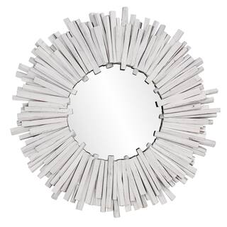 Allan Andrews Durango Round White Mirror
