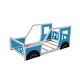 preview thumbnail 6 of 16, Twin Size Classic Car-Shaped Bed,Platform Bed with Wheels and Headboard and Footboard