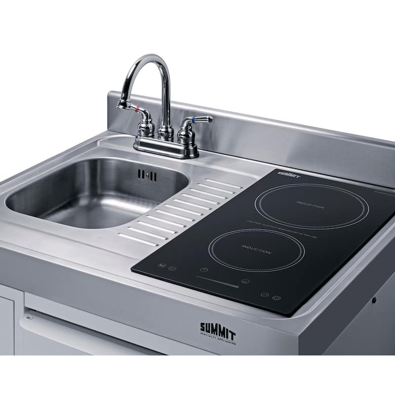 Summit C30IND 30" Wide Kichenette with Induction Burner Electric