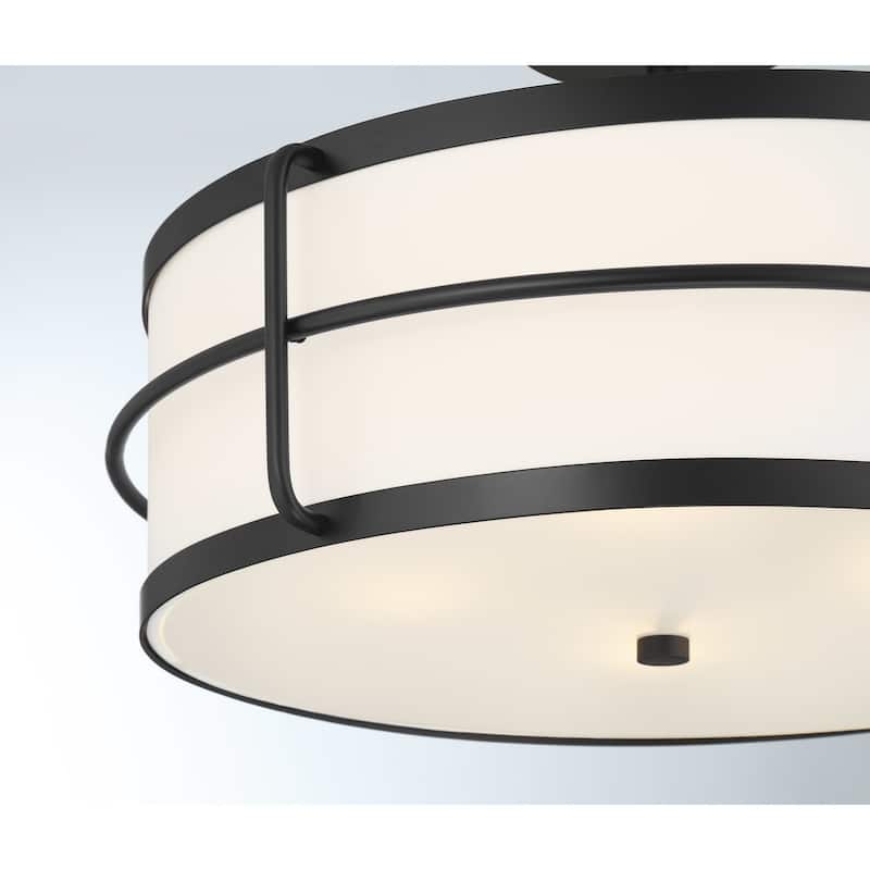 Savoy House 6-4193-4 Chauncey 4 Light 22" Wide LED Semi-Flush Drum