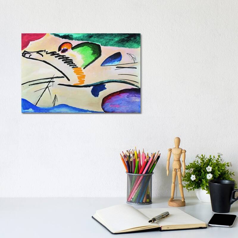 iCanvas "Lyrically (Lyrisches)" by Wassily Kandinsky Canvas Print - 8x12x0.75