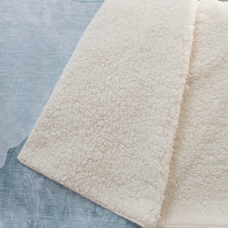 Premium Machine Washable Modern Contemporary Sherpa Throw Blanket