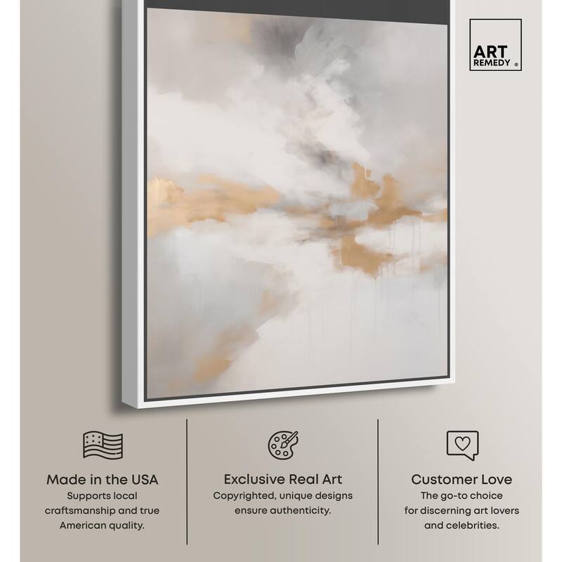 Fleeting Gold I Canvas by Art Remedy