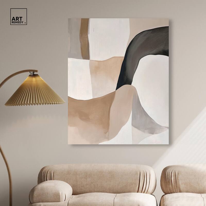 Curvilinear Composition I Canvas by Art Remedy, Gallery Wrapped