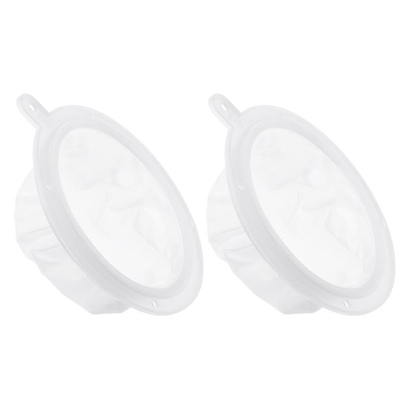 2Pcs 5.4" O.D. 120 Mesh Food Filter Strainer Fine Mesh Filters Strainers White