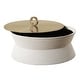 preview thumbnail 4 of 3, Uttermost Luxe White Shagreen Round Box - 5.5'' H X 10'' W X 10'' D
