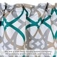 preview thumbnail 26 of 24, Jarvenpaa Geo Trellis Pattern Window Valance - 52 x 18