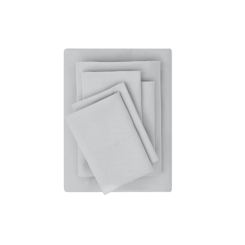 FUBU Solid Microfiber Sheet Set + Extra Pillowcases