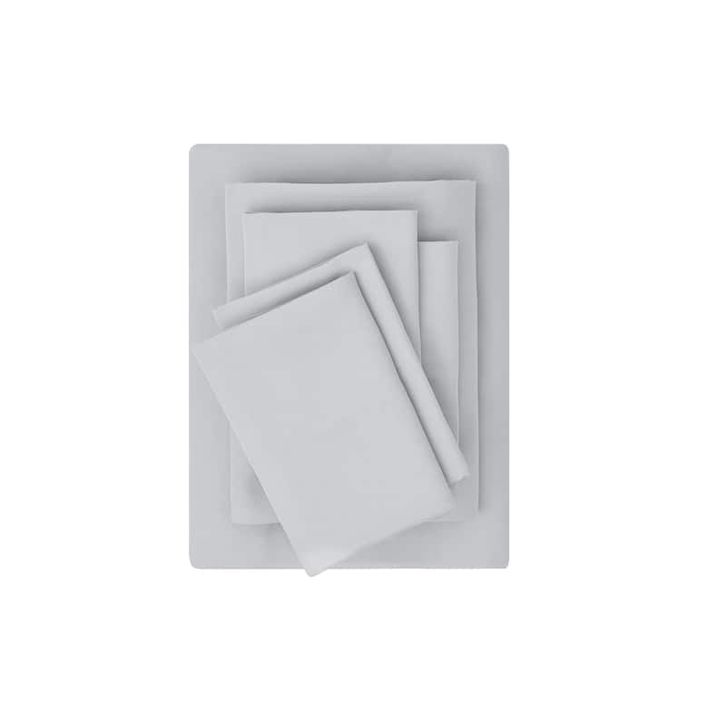 FUBU Solid Microfiber Sheet Set + Extra Pillowcases