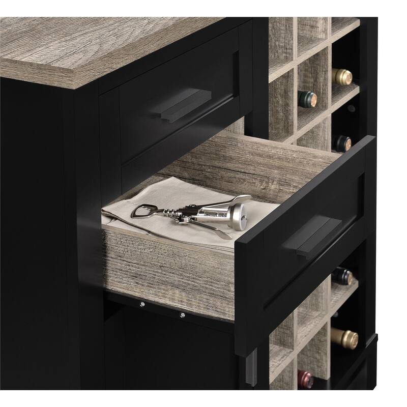Avenue Greene Commerce Bar Cabinet - 37"h x 36"w x 18"d